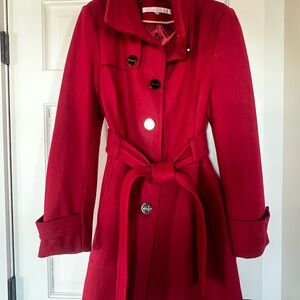 Elegant Red Women's Coat